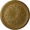 Ekena Millwork Luton Ceiling Medallion (Fits Canopies up to 1 1/8"), Hand-Painted Gold, 15 3/4"OD x 5/8"P CM16LUGLS - alternate 1